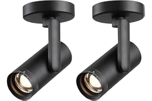 Opulux 12W LED Dimmable Zoomable Ceiling Spotlight Indoor – Adjustable Surface Mount Accent Spot Light for Picture, Living Ro