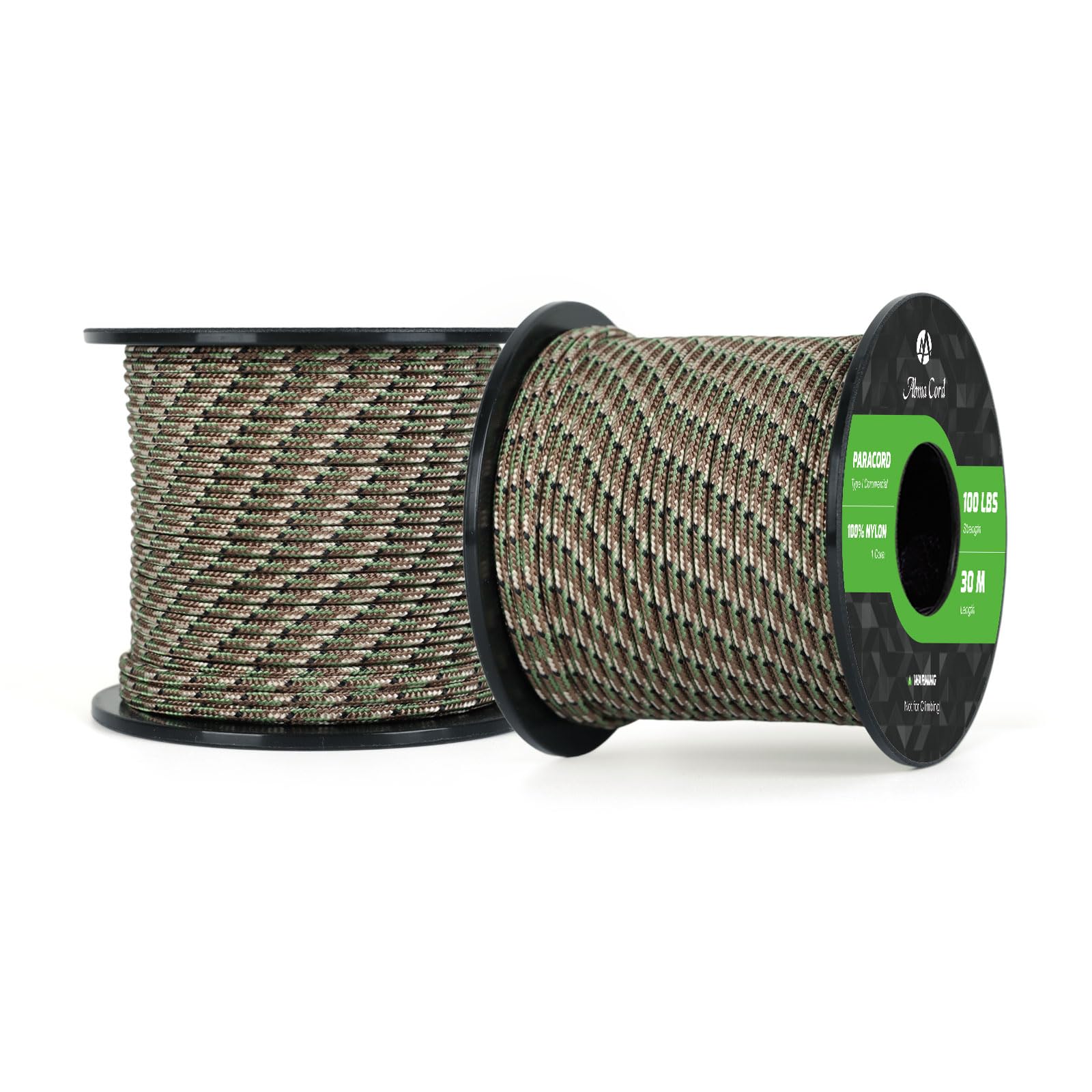 Abma Cord Paracord 100 lbs 2mm 100% Nylon 30M - Scout — image 1