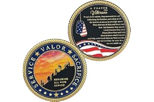 AtSKnSK Military Veteran Challenge Coin Honor All Who Served