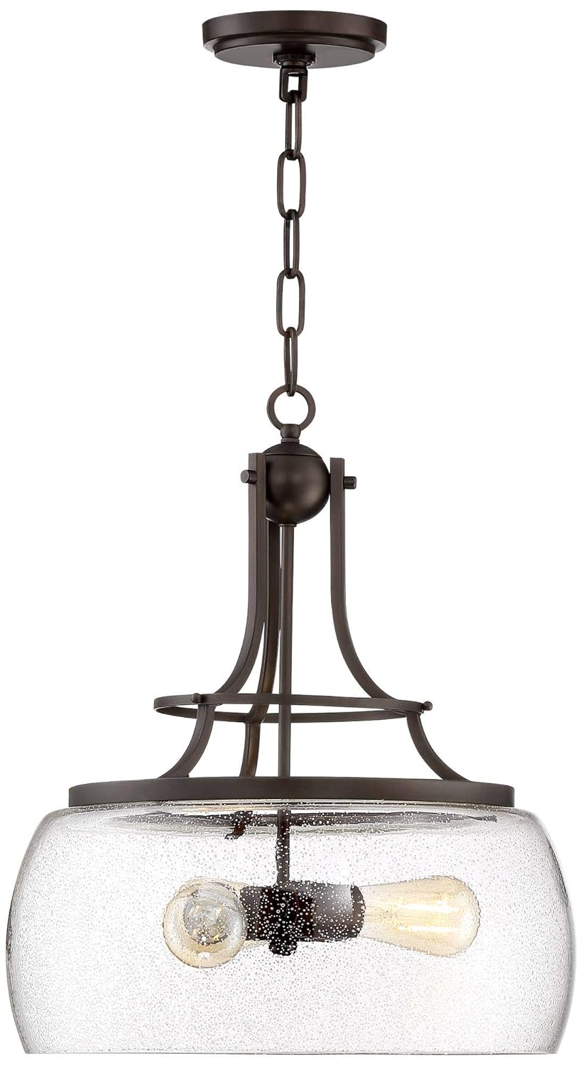 Franklin Iron Works Charleston 16 Wide Painted Bronze 3Light LED