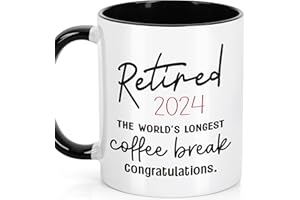 LEJIAJINW Retirement Gifts for Women/Men 2024 Best Retirement Gifts for Coworker Friend Retired Mugs Cool Retirement Gifts for Men Women Funny Retirement Weekly Schedule Mug