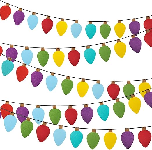Amazon Com Boao 2 Christmas Felt Garland Felt Banners Hanging On