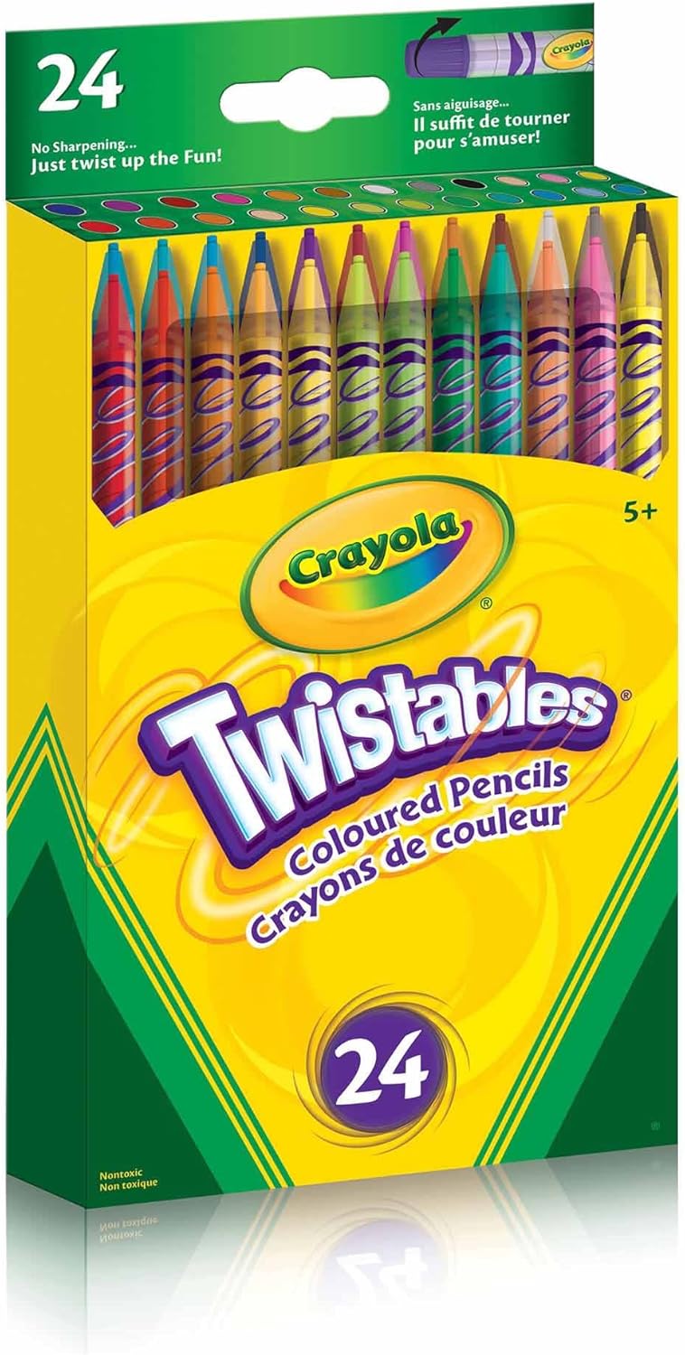 Crayola 24 Twistables Colored Pencils Amazon.co.uk Toys & Games