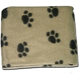 PLAYWUS Pet Blanket Dog Paw Print Fleece Flannel Throw Warm Pet Blankets For Cat Medium Dogs 30 X20