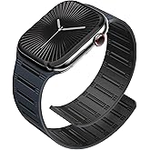 EVIE BAND Magnetic Watch band Compatible with Apple Watch for Men Women 44mm 45mm 46mm 49mm 42mm 41mm 40mm 38mm, Silicone Sport Strong Strap for iWatch Series 11 Ultra 3 Ultra 2 Se 10 9 8 7 6 5 4 1