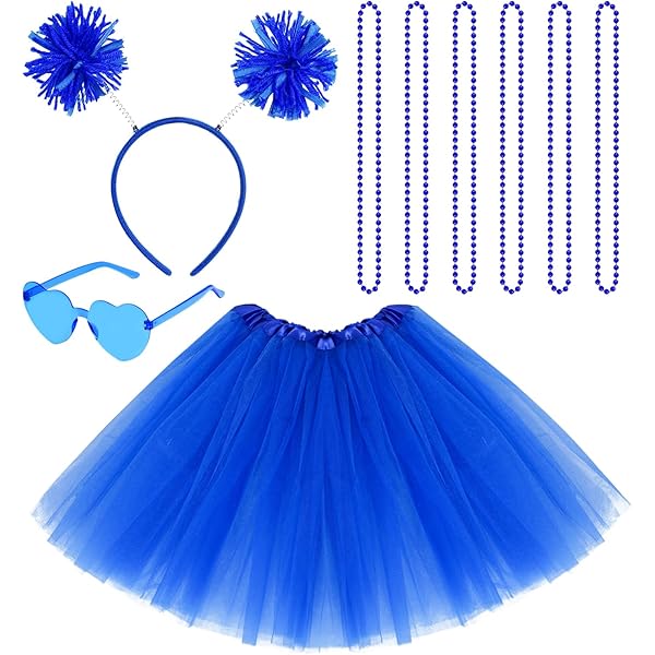 Amazon.com: WOVOWOVO Blue Tutu Costume Accessories for Women Girls