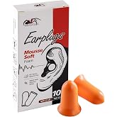 Tarantula 10 Pairs 33 NRR Soft Foam Ear Plugs, Noise Cancelling for Snoring | Loud Noise, Travel, Concerts, Construction, Studying, Work, Shooting &ndash; Disposable Hearing Protection, Orange