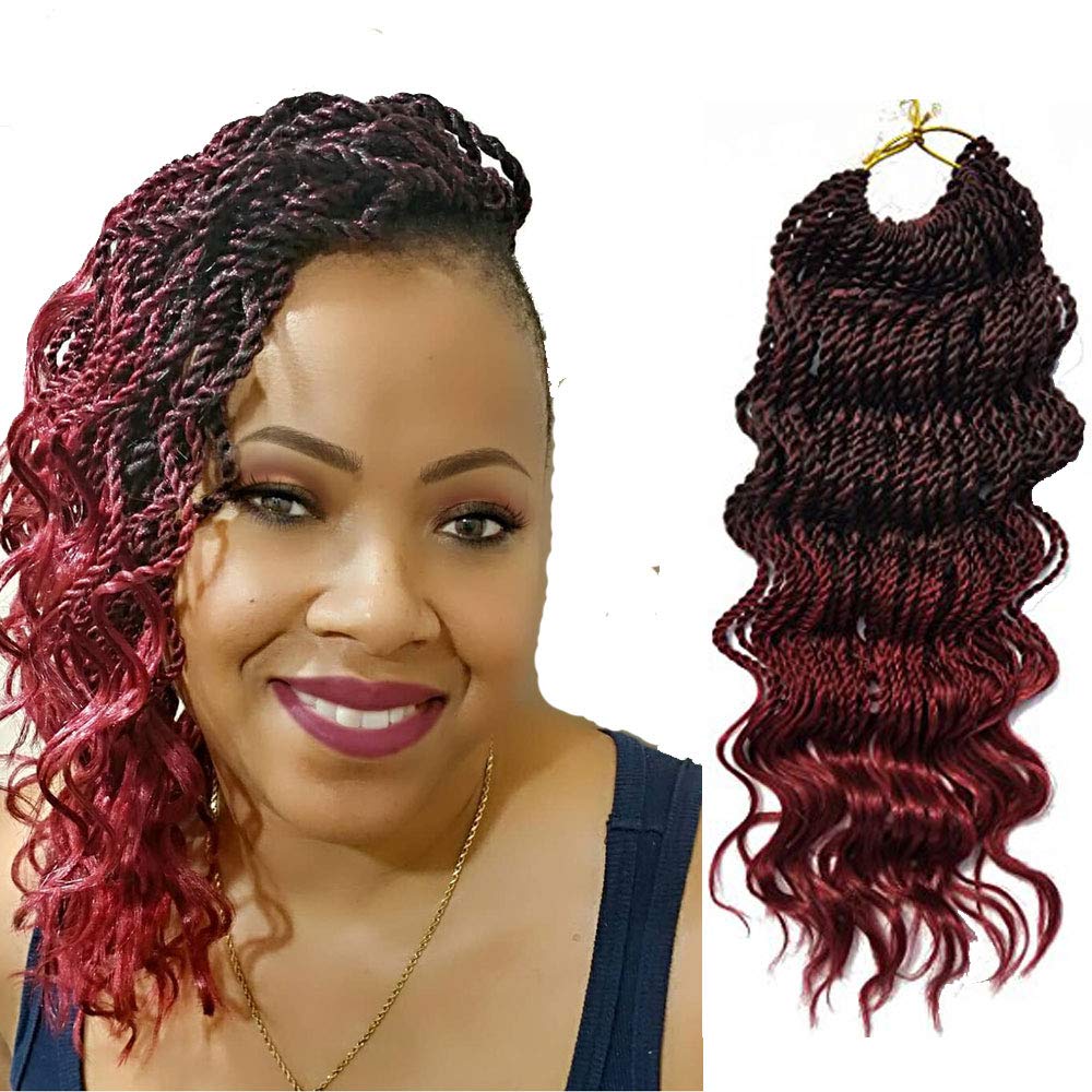 Amazon Com 6packs 18 Wavy Senegalese Twist Crochet Braid Hair