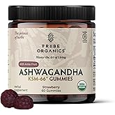 Ashwagandha KSM-66 Gummies for Adults - Pure Organic Root Extract Ayurvedic Supplement Gummy for Men & Women, Focus Mood Support Increase Energy Strength 600mg of Natural KSM66 for Superior Absorption