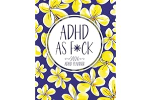 2026 ADHD AF Planner: Neurodivergent Daily Weekly Monthly Funny Swear Organizer for Adults, Women and College Students with B