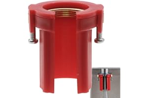 safycaby 1 PCS Kitchen Faucet Fixing Nut Plastic Faucet Lock Nut Anti Loosening Nut Faucet Tool for Kitchen and Bathroom (Red)