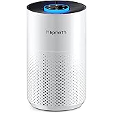 Hopmirth Upgraded Air Purifiers for Bedroom & Home with H14 True HEPA Filter, Covers Up to 1280ft², 360° Air Intake, Quiet Pet Air Purifier, Fragrance & Timer, Removes Smoke,Pet Dander & Pollen,White