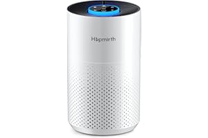 Hopmirth Upgraded Air Purifiers for Bedroom & Home with H14 True HEPA Filter, Covers Up to 1280ft², 360° Air Intake, Quiet Pet Air Purifier, Fragrance & Timer,Removes Smoke, Pet Dander & Pollen,White