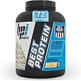 BPI Sports Best Protein – 100% Whey Protein Powder – Muscle Growth, Recovery, Meal Replacement – No Fillers, Gluten-Free – Best Protein Powder for Men & Women | Vanilla Swirl – 5 Pounds