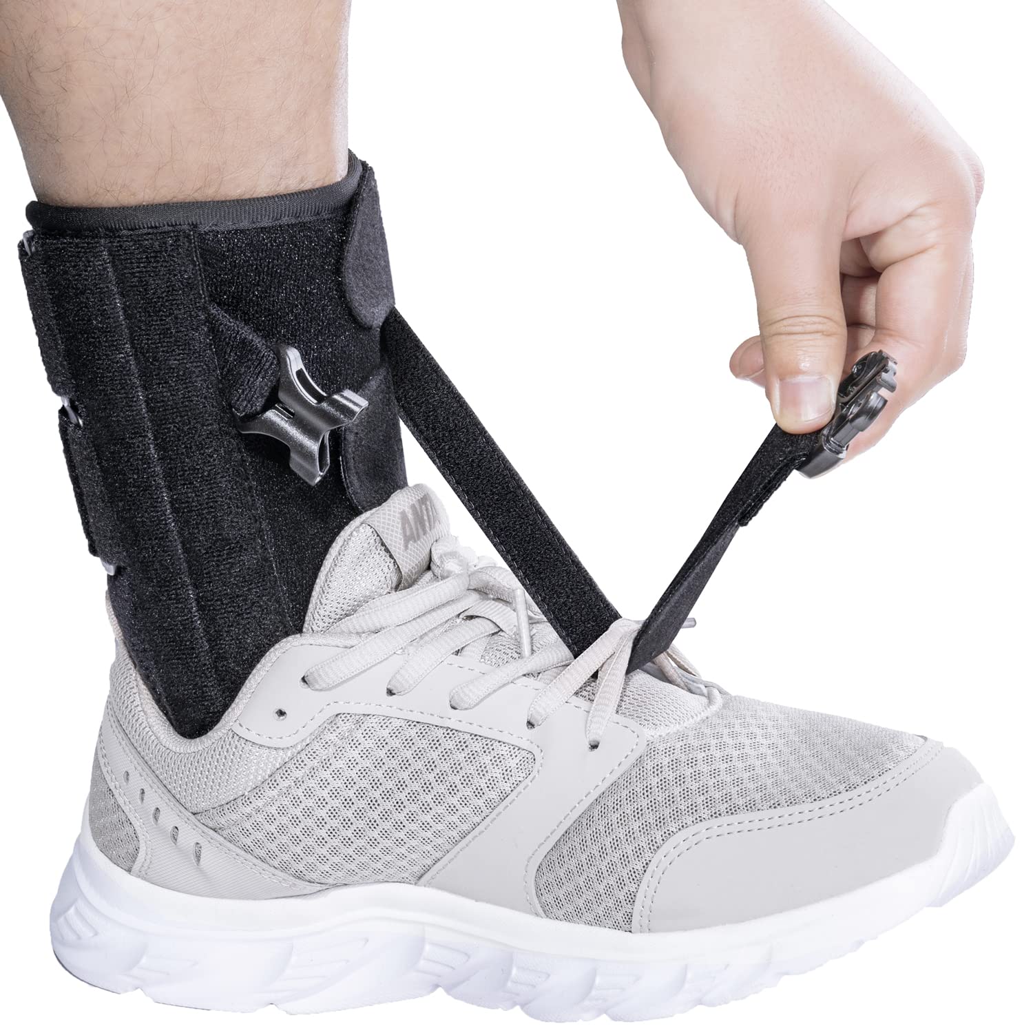 Foot Drop Brace for Walking with Shoes, Drop Foot Up AFO Brace Splint Help Raise Shoes, for Ankle Joint, Improved Walking Gait, Relieve Pain, for Left and Right, fits Women and Men