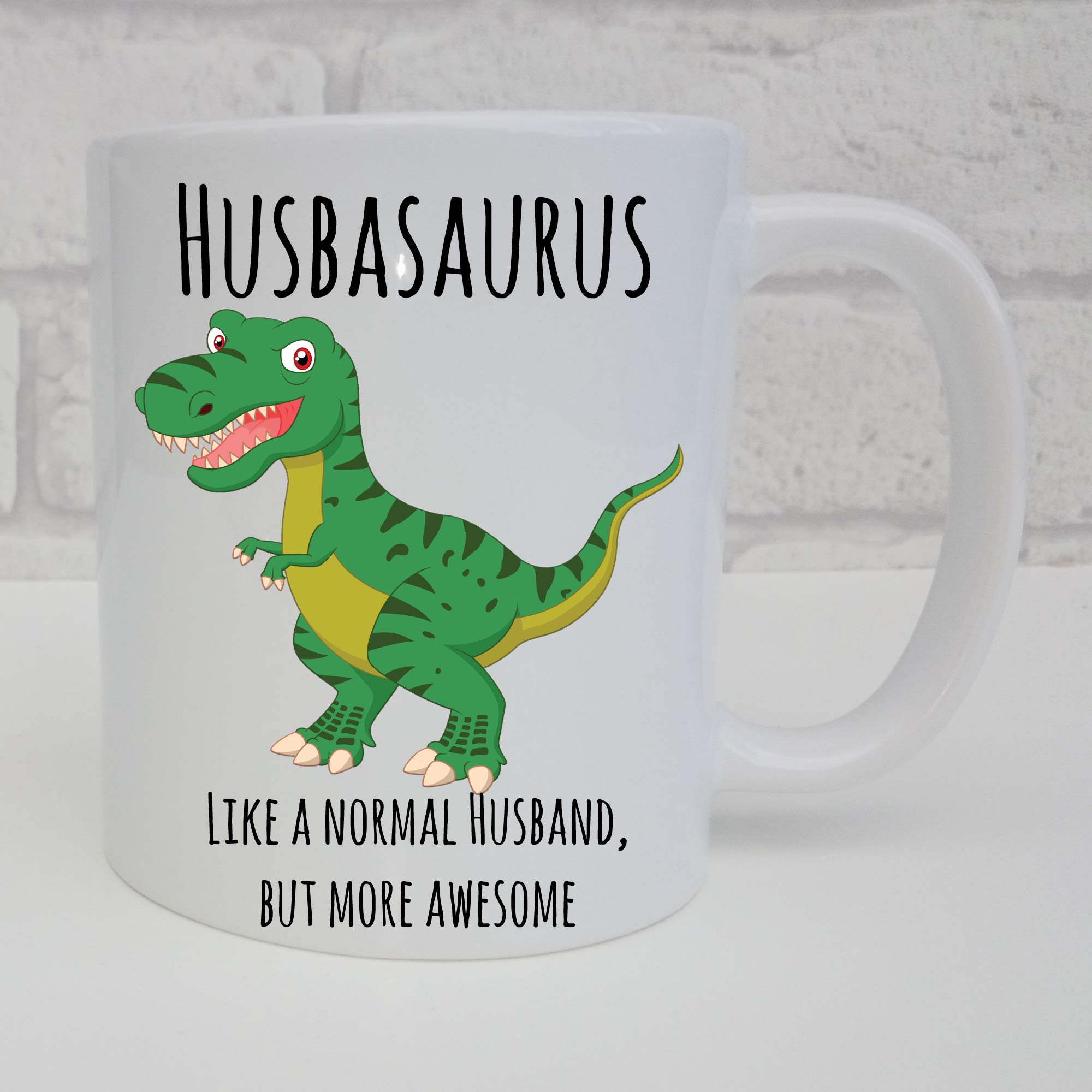 Dinosaur husband Mug Husbasaurus Fun Awesome husband Gift Present