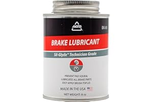 AGS Automotive Solutions Silicone-Based Brake Lubricant - Eliminate Squeals and Enhance Performance with Brush Top Can Application, Long-Lasting, 8oz - Excellent for Complete Brake Assembly Tasks