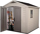 Keter Factor Outdoor Plastic Garden Storage Shed Beige 255 x 256.5 x 243 cm view 4