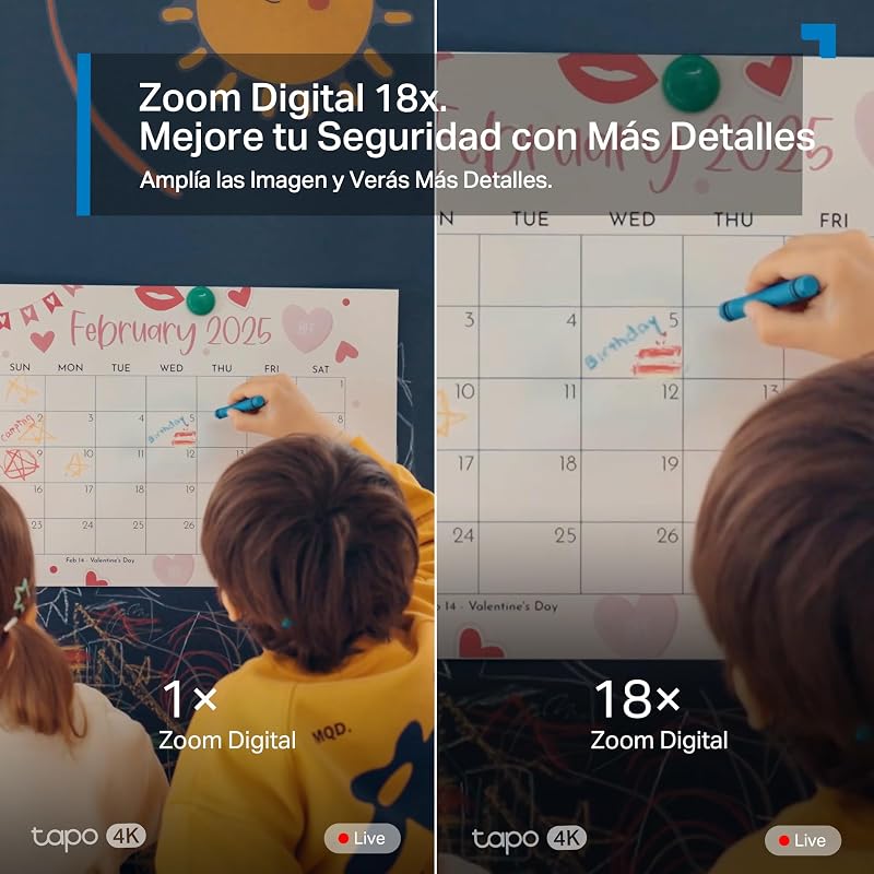 C260 - Câmera de vigilância WiFi interna, Segurança doméstica, 4K 8MP 360°, Deteção de IA, Gravação local / em nuvem, privacidade física, Zoom de 18x, Rastreamento, Áudio bidirecional, microSD