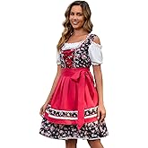 Populus Oktoberfest Outfits Women German Dirndl Dress Traditional Bavarian October Festival Costume