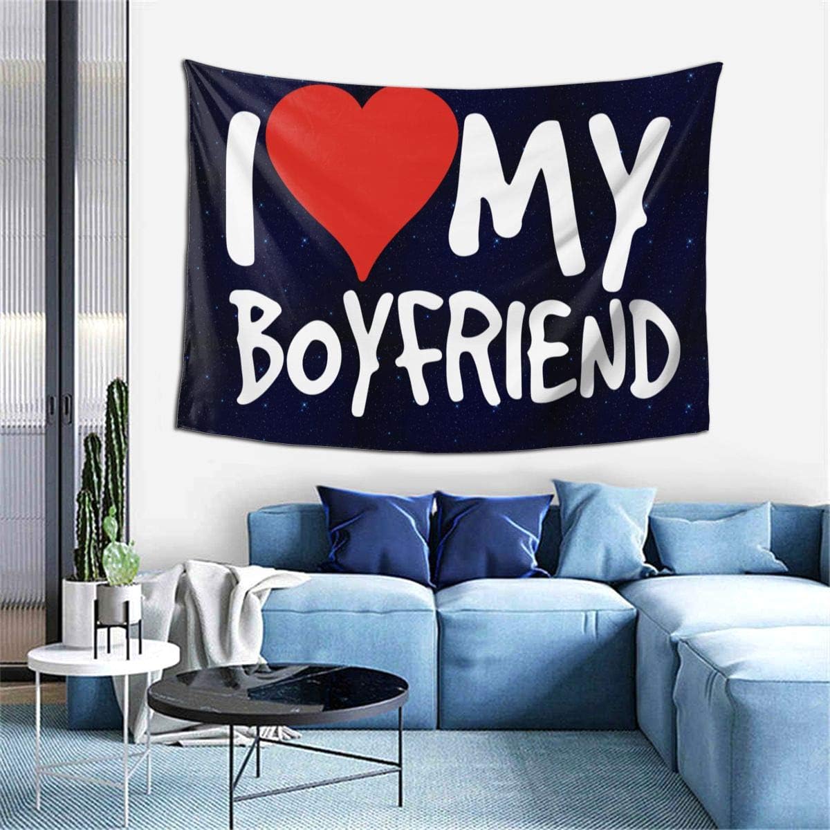Amazon.com: SDFF2344 I Love My Boyfriend Wall Tapestry with Art Nature