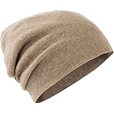 Villand 100% Cashmere Beanie Hat for Women and Men with Gift Box, Double-Layered Ski Cap, Knitted Cashmere Hat for Winter