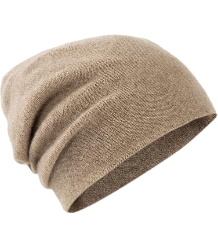 Villand 100% Cashmere Slouchy Beanie Hat for Women, Knitted  display picture 2