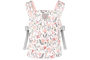 GAGAKU Baby Doll Carrier Front and Back Stuffed Animal Carriers for Little Girls - Pink