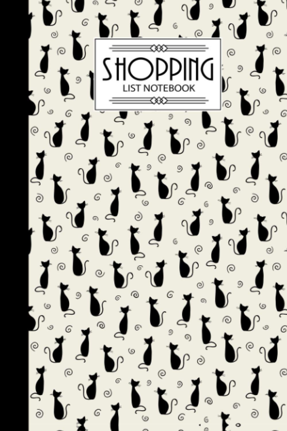 Shopping List Notebook: Cats Shopping List Notebook, Shopping List of The Weekday, 120 Pages, Size 6" x 9"