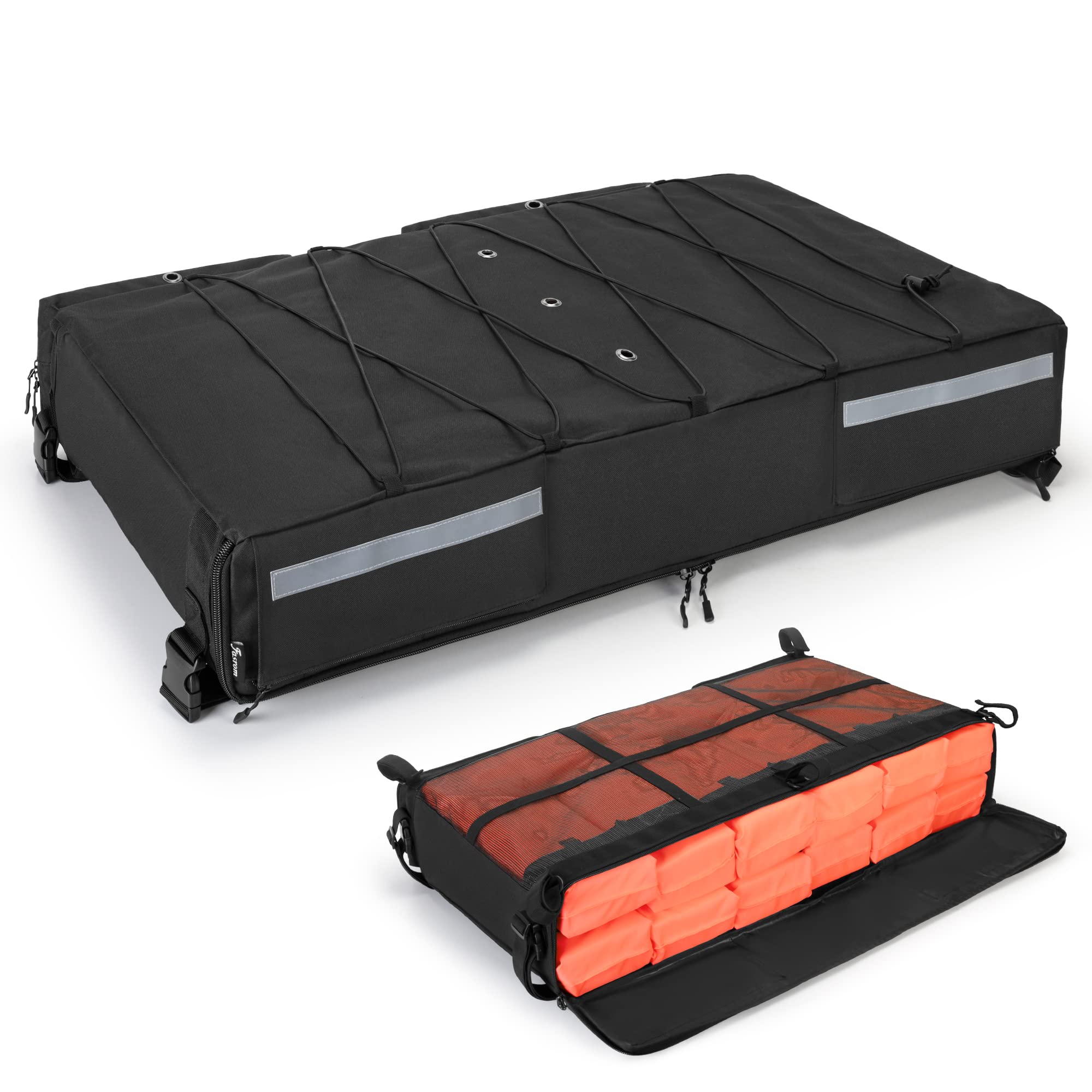 Photo 1 of Fasrom T-top Storage Bag for Boat Life Jackets, Holds up to 6 Type II Life Jackets, Black (NOT INCLUDES LIFE JACKETS)