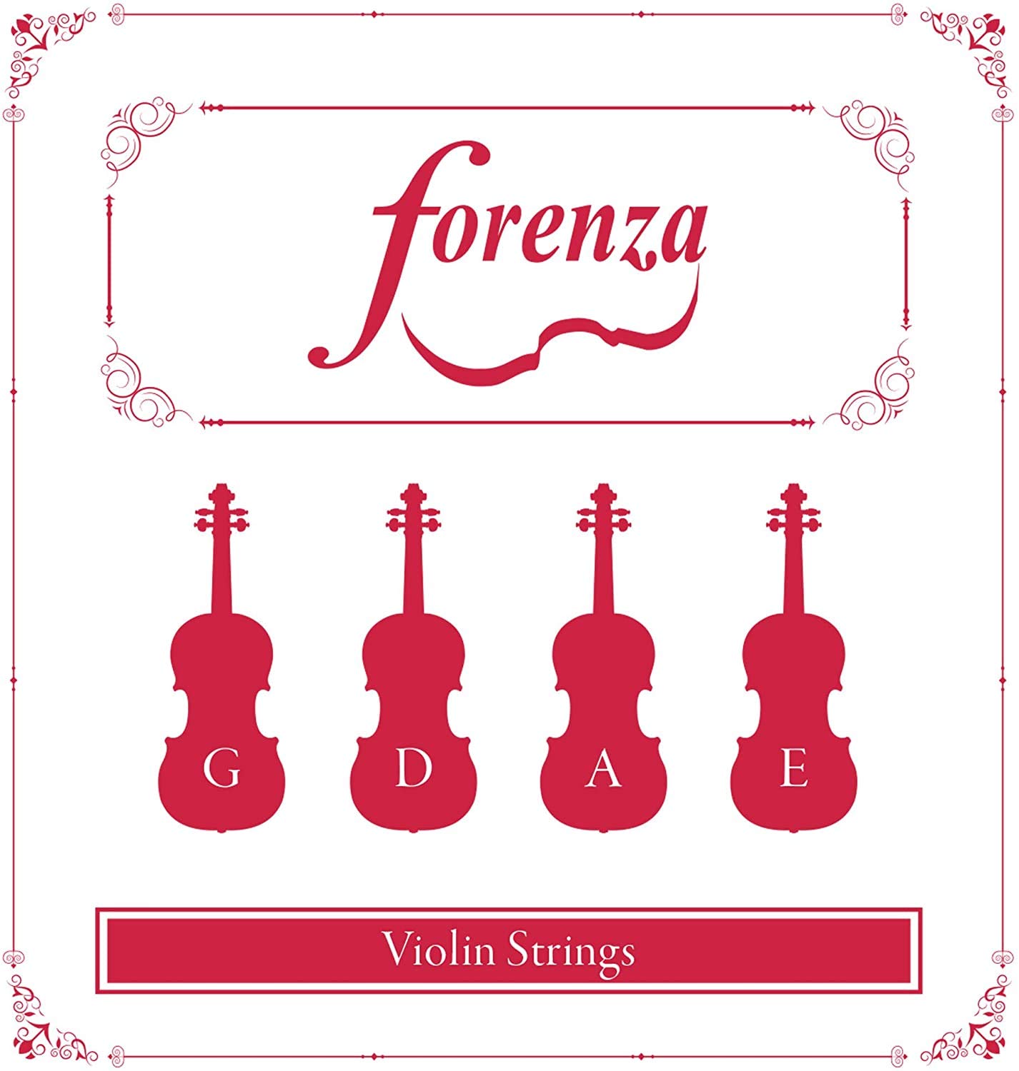 Forenza FA13VLE Violin Strings for ,silver ,1/2 and 1/4 Size