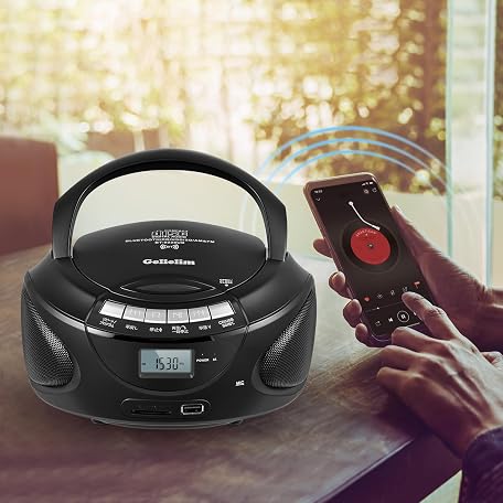 Mua Gelielim Portable CD Player, AM/FM Radio, CD Boombox, CD/CD-RW, USB ...