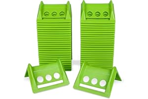 AUTOSwpozo 20 Pack Cargo Corner Edge Protector, 4" Flatbed Corner Edge Protectors with Carrying Case, Plastic Tie Down Vee Boards Corner Protectors (Green)