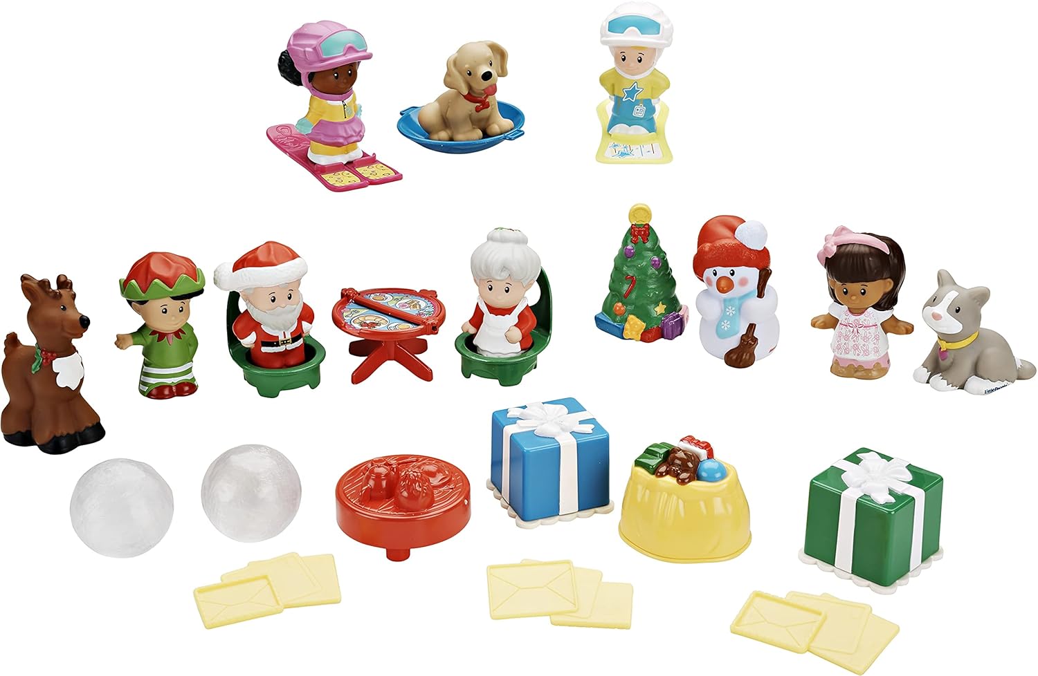 Buy Fisher Price Little People Advent Calendar Count Down To Christmas With Your Toddler S Favorite Little People Friends Fun Yuletime Accessories Online At Low Prices In India Amazon In Little People Advent Calendar