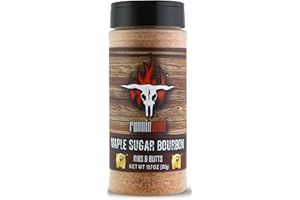 RUNNINWILD Maple Sugar Bourbon Seasoning | Maple Bourbon BBQ Rub for Pork, Ribs, Ham, Bacon, Chops and Butts | Runnin’ Wild Foods, 10.7 ounces