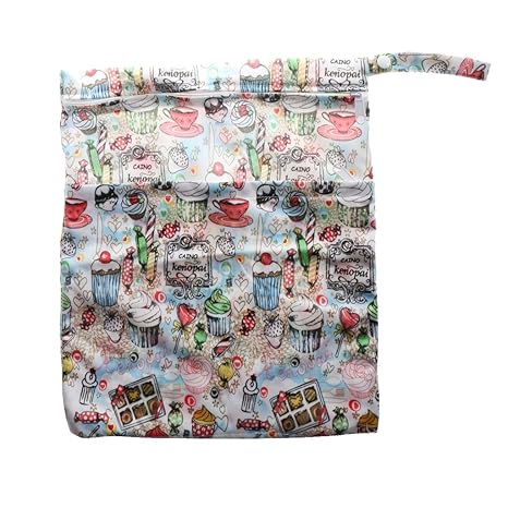 Waterproof Zip Wet Dry Bag for Baby Infant Cloth Diaper Nappy Pouch Reusable