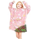 JISEN Glow in The Dark Kids Blanket Gifts Toys for Kids Throw Blanket for Mom Throw Fleece Blanket 50 x 60 Inch