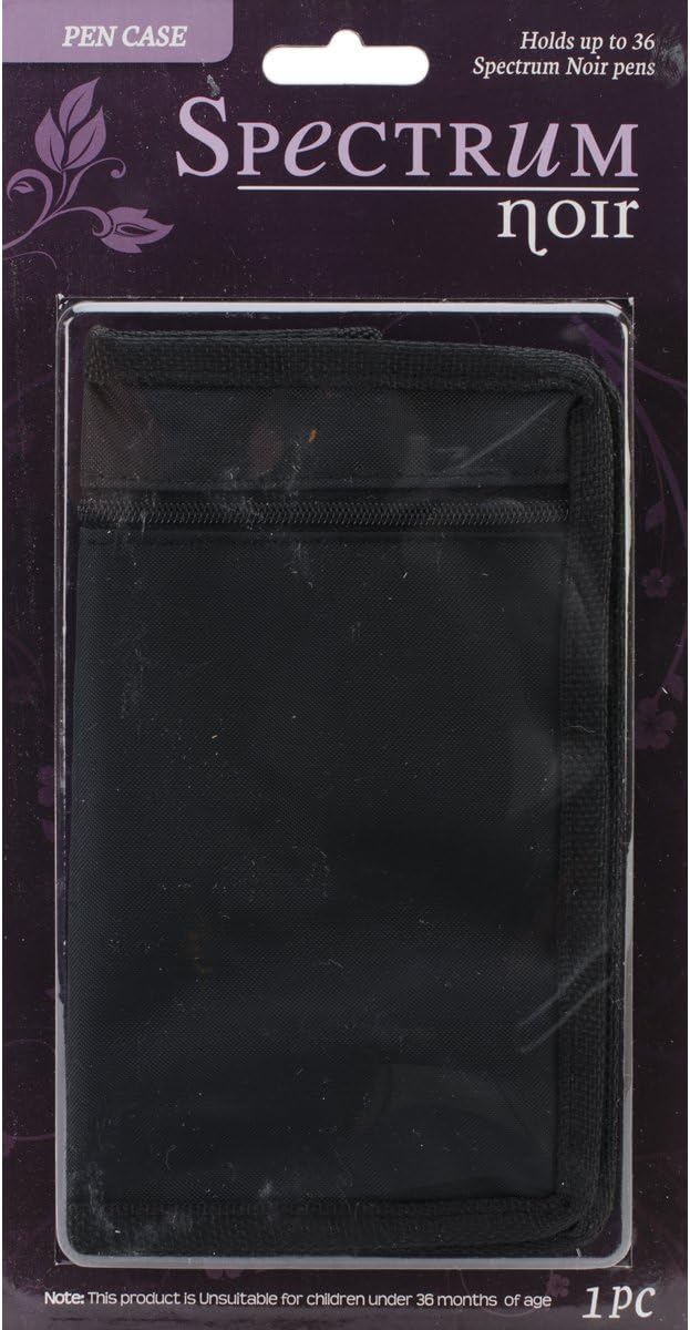 Crafter's Companion Spectrum Noir Marker Zipper Case-Empty-Holds 36, Other, Multicoloured, 1.27 x 13.2 x 24.13 cm