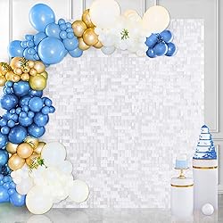 White Shimmer Wall Backdrop for Party 36 Panels