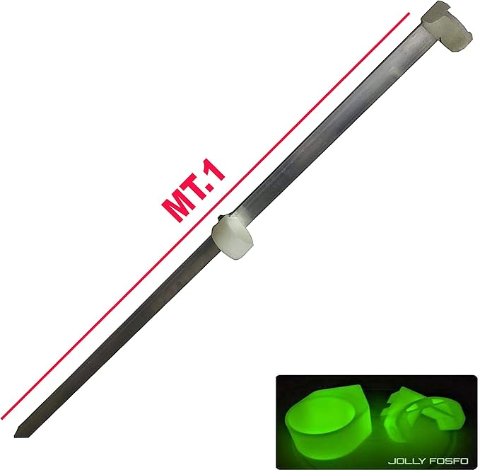 Picchetto Reggicanna Da Pesca Surfcasting - Alluminio Anti-Ruggine, Base A Lancia, Altezza 1m Regolabile - Foto 11