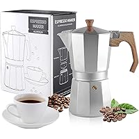 Stovetop Espresso Maker Moka Pot 9 Espresso Cup-15.2OZ Cuban Coffee Maker Stove top Coffee Maker Moka Italian Espresso
