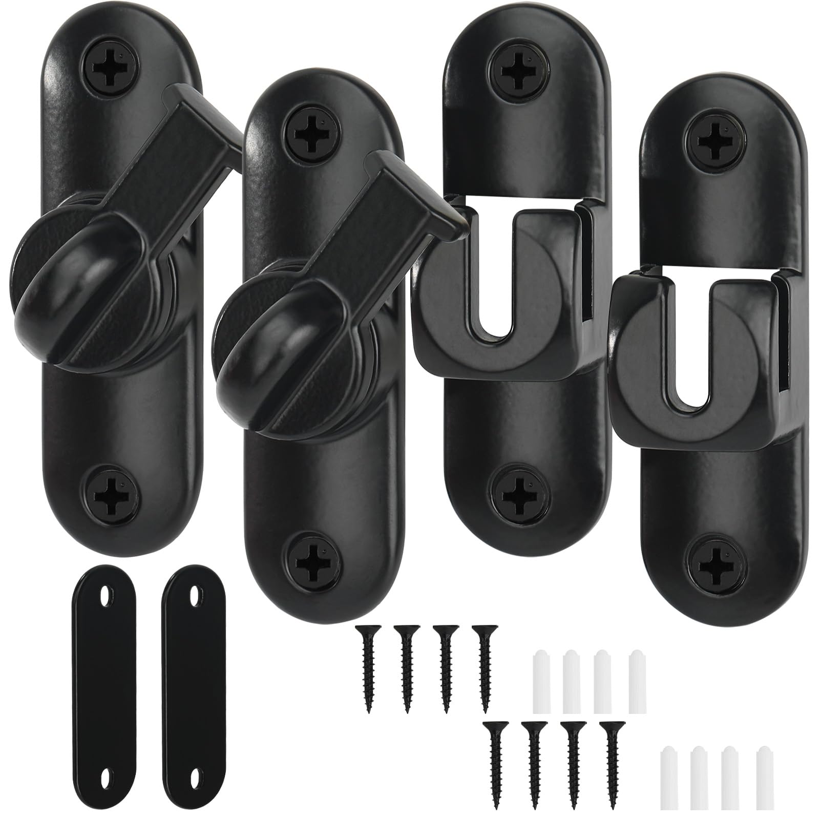 Qkenvo Flip Door Latch Gate Latches 90/180 Degree