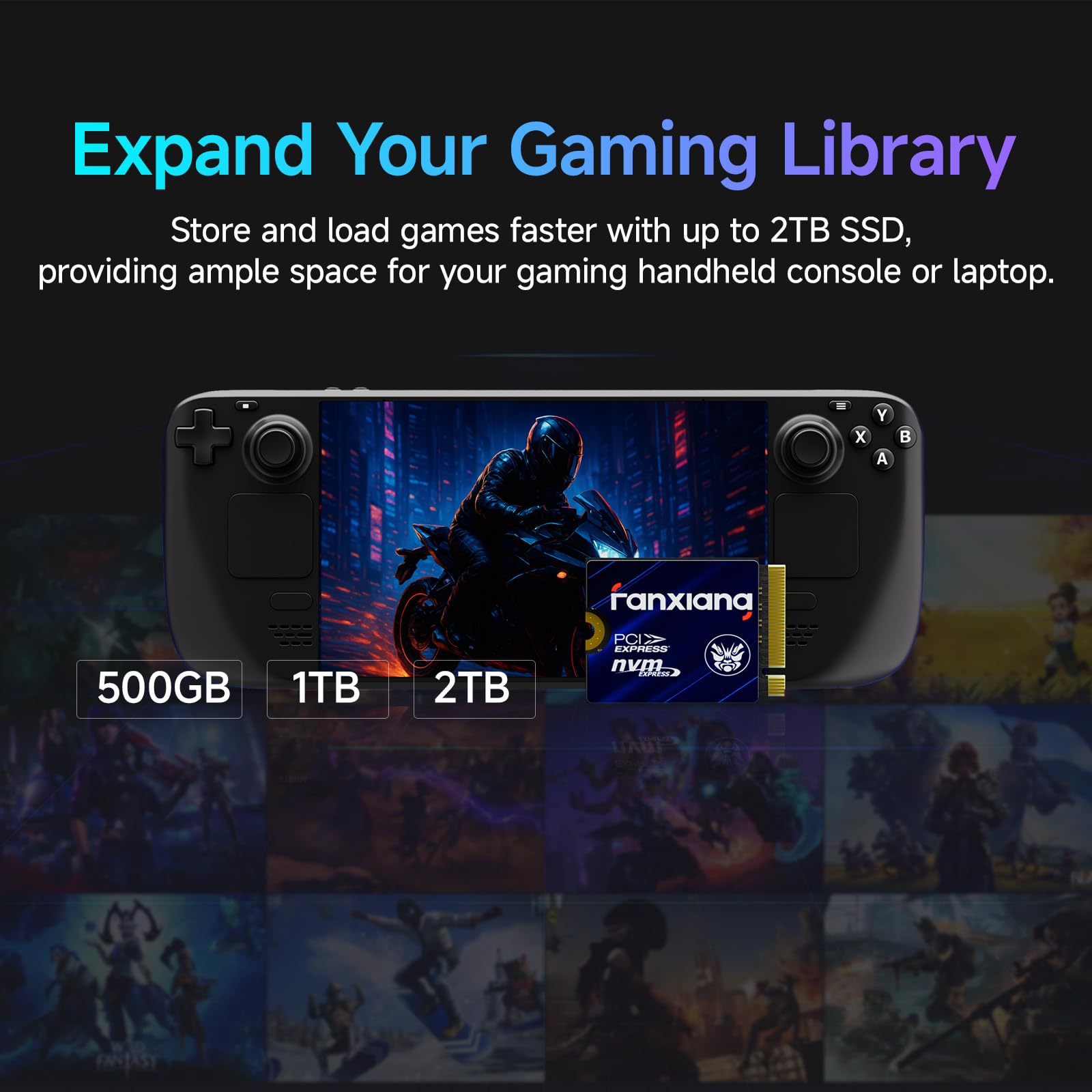 fanxiang 1TB M.2 2230 NVMe SSD, PCIe Gen 4x4 Speed up to 5000 MB/s, 2230 SSD Compatible with Steam Deck/ROG Ally/Microsoft Surface Pro/Mini PCs, S630