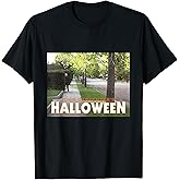 Halloween Michael Myers Behind Bush T-Shirt