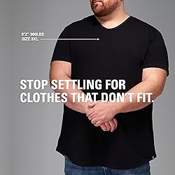 STRONGSIZE V-Neck T-Shirts for Men – Big and Tall