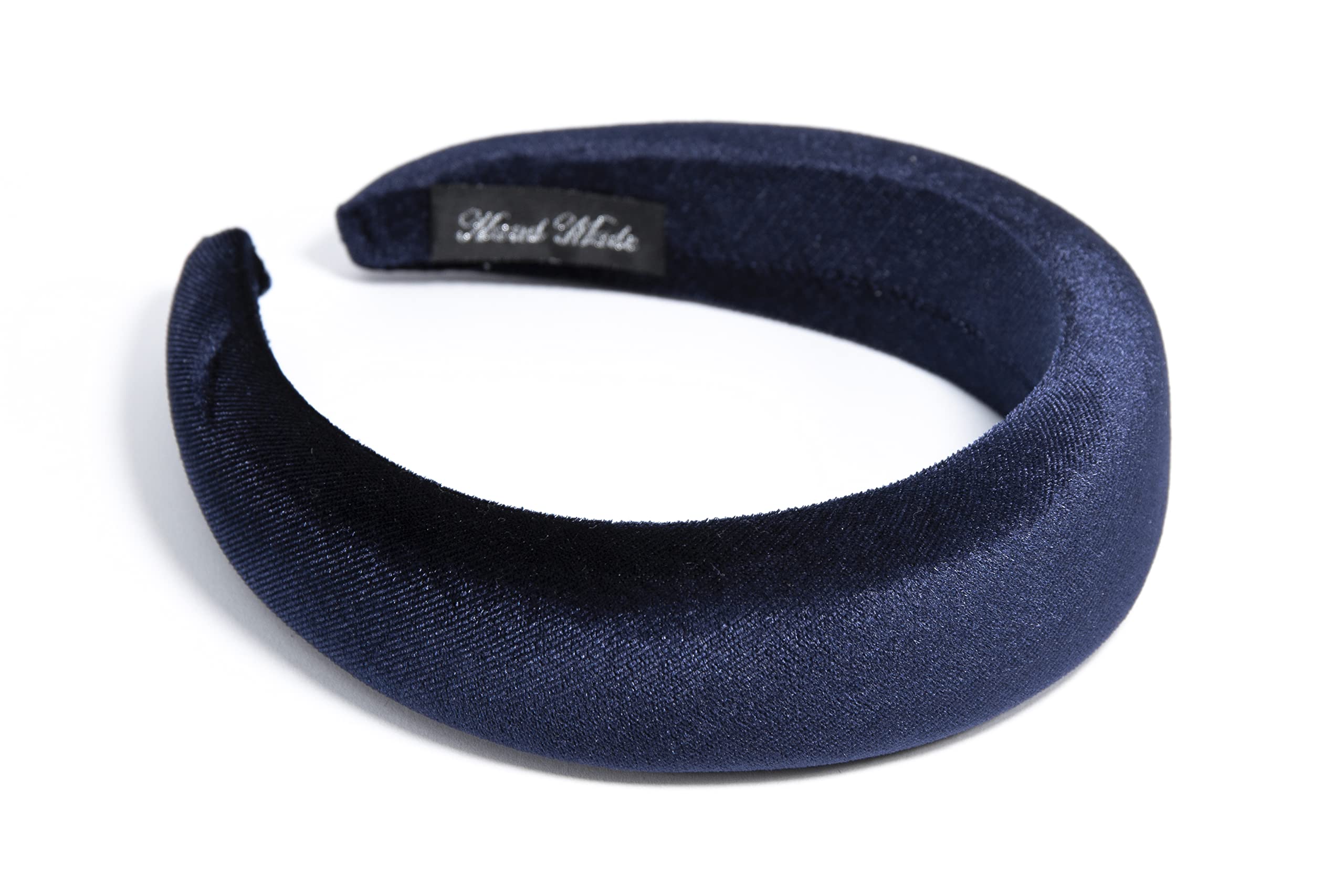Velvet Padded Headbands for Women – Wide 4.2cm Hair Accessories for Women & Girls, Non-Pinching, Comfortable Fit (Navy)