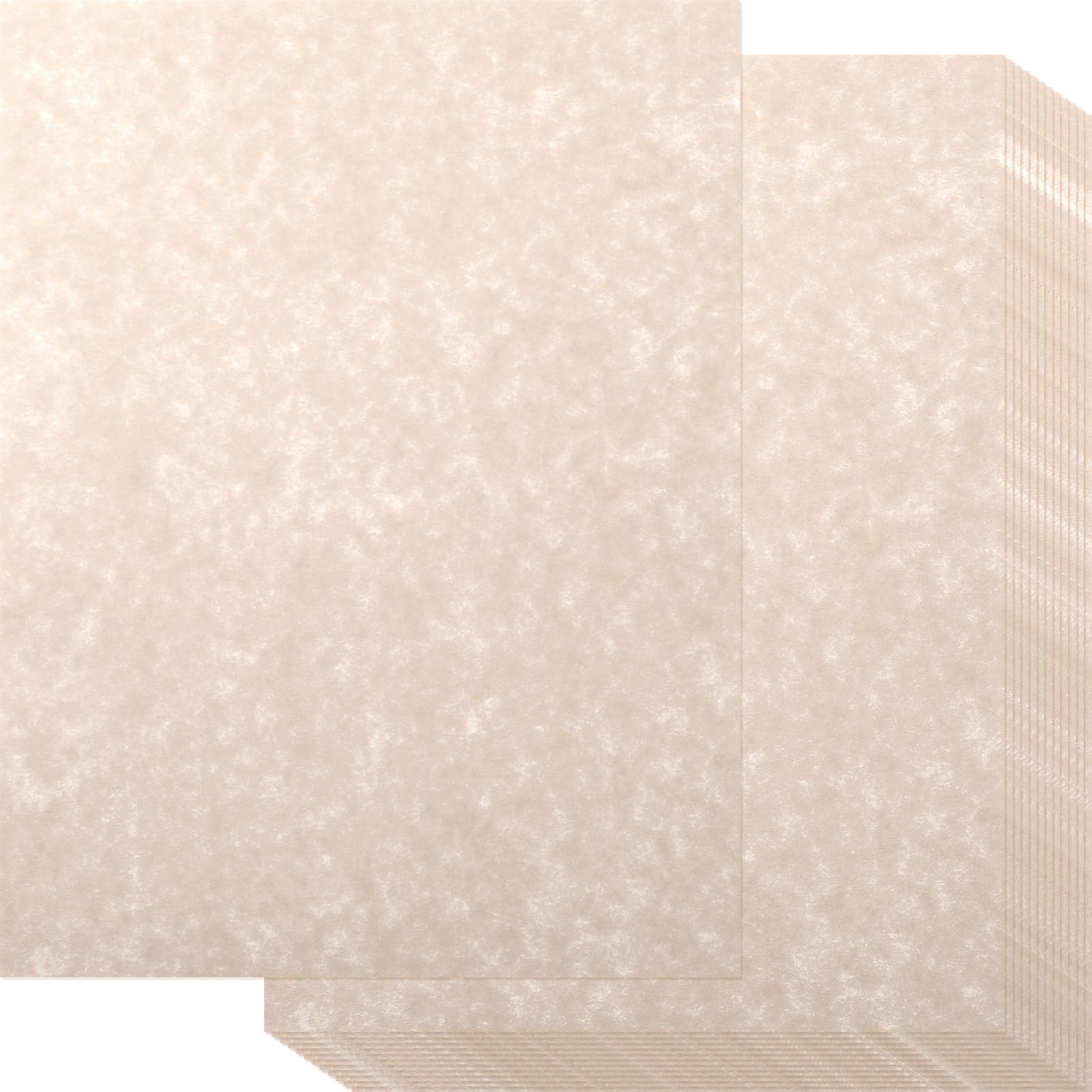 Photo 1 of Epakh 200 Sheets Old Age Parchment Paper 8.5 x 11 Inch Standard Letter Vintage Colored Old Parchment Semblance Double Side Printing Paper(Dark Beige)