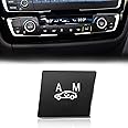 Moonlinks F30 Inner Cycle Button Replacement, Air Recirculation Button Protective Cap Compatible with BMW 1 Series F20/F21, 2 Series F22/F23, 3 Series F30/F31/F34/F35, 4 Series F32/F33/F36