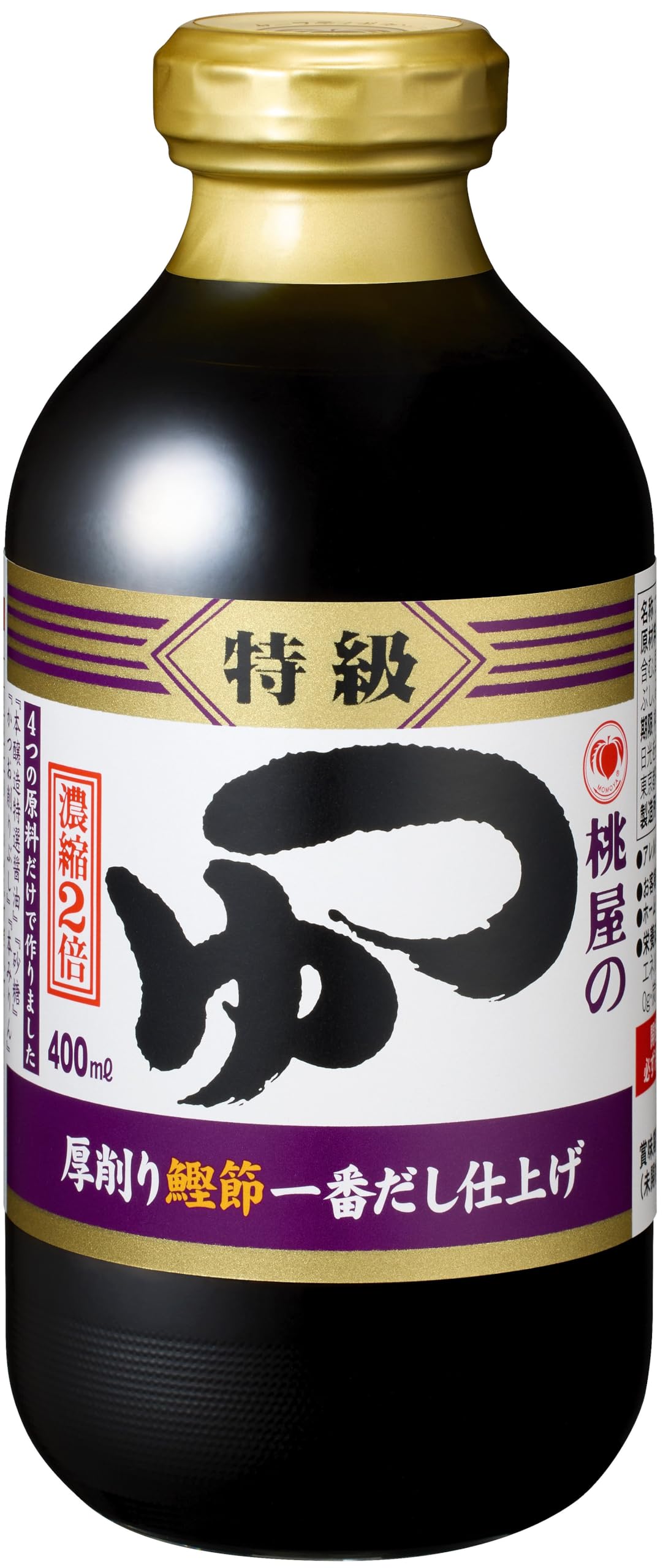 桃屋 つゆ特級 400ml 【めんつゆ 蕎麦 濃縮2倍 】商品画像