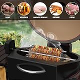 OnlyFire BRK-6038 Stainless Rotating Skewer System for Rotisserie Grills view 7